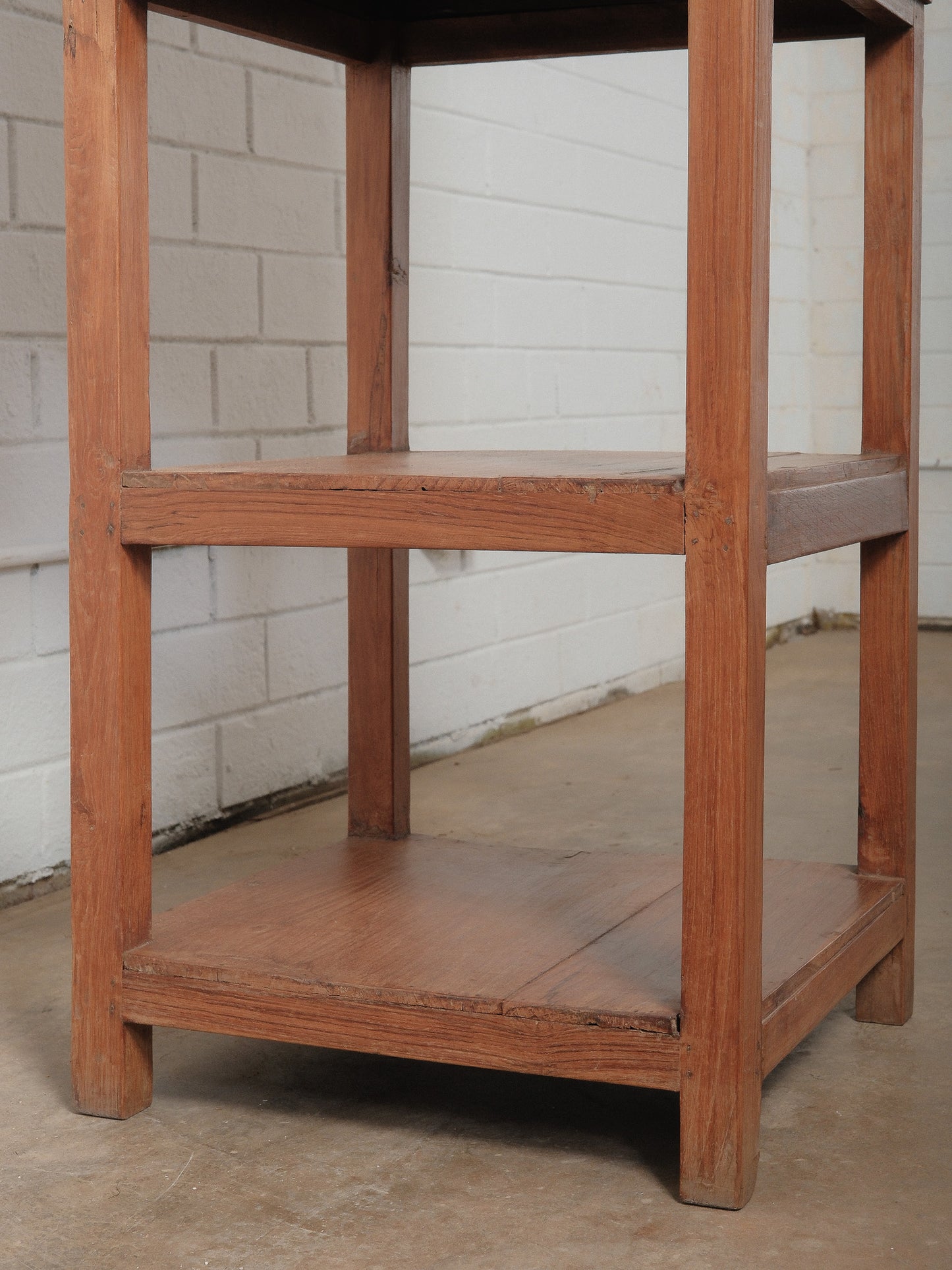 Wooden Glass-Front Cabinet Open Base Display Cabinet