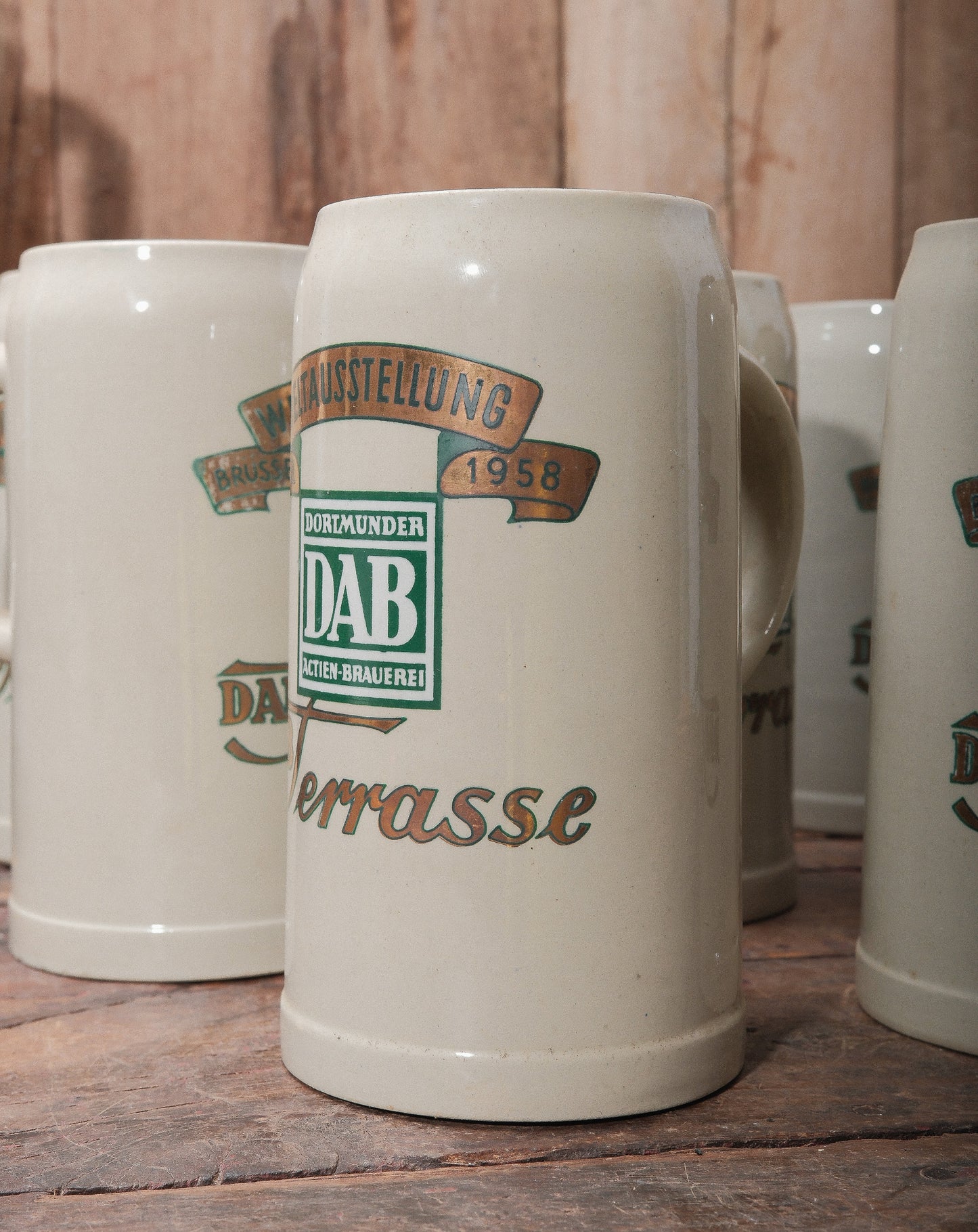 Vintage Stoneware German Beer Stein - Small and Large