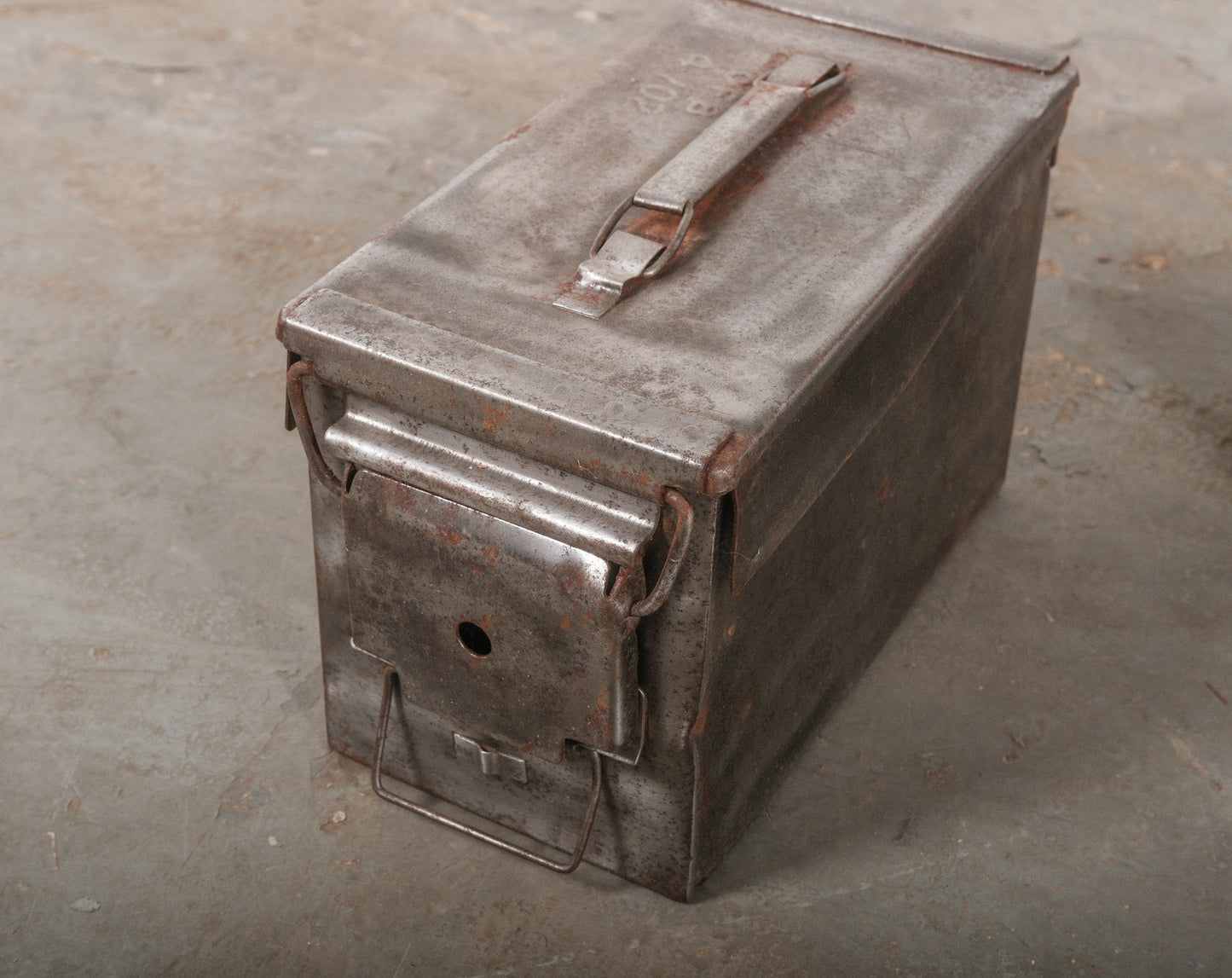 Vintage Metal Ammo Box