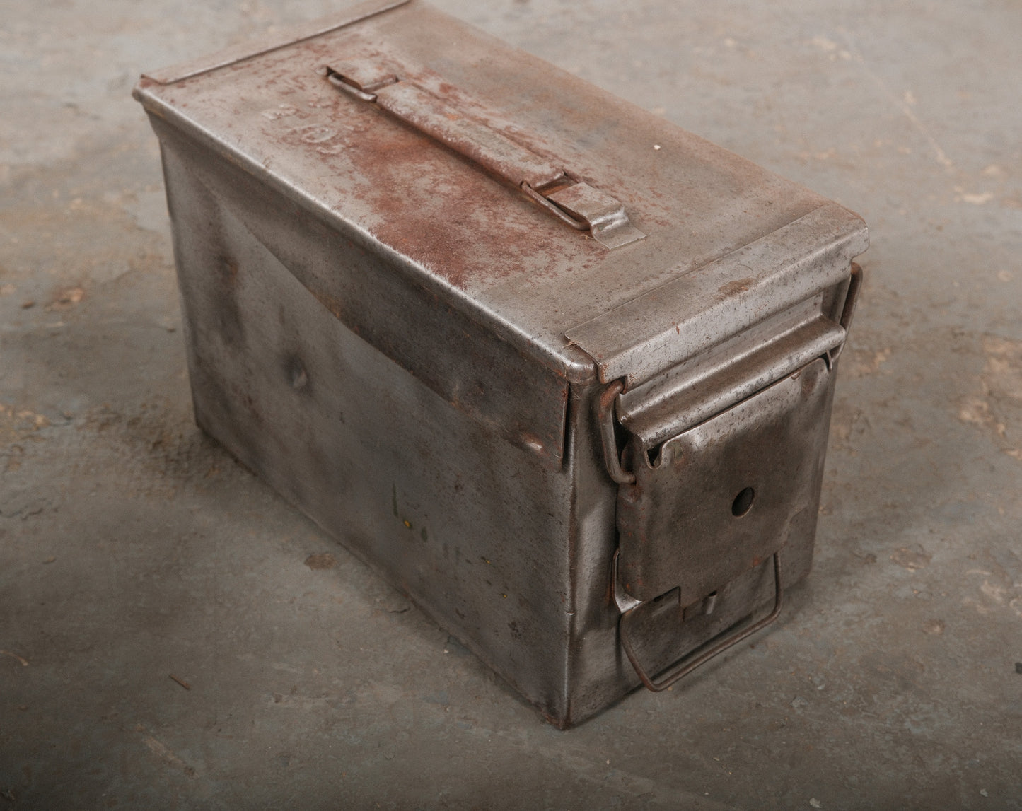 Vintage Metal Ammo Box