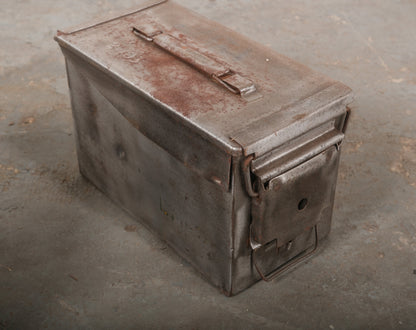 Vintage Metal Ammo Box