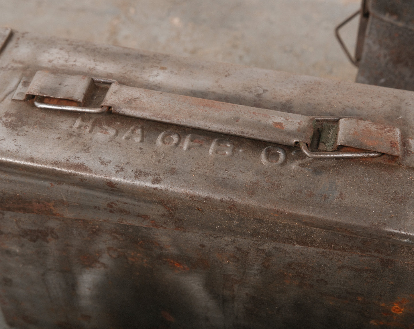 Vintage Metal Ammo Box