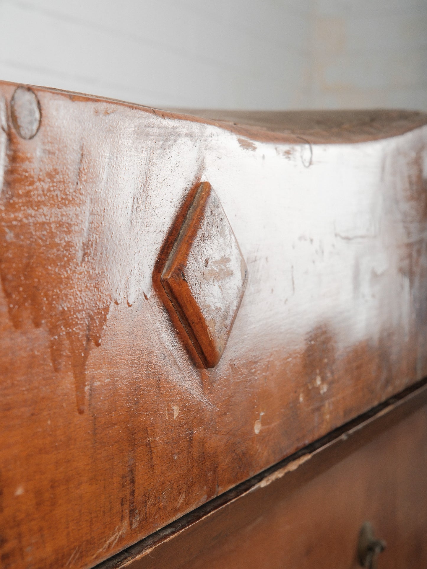 Early 20th Century French Butcher’s Block Table With Bull’s Head Mount