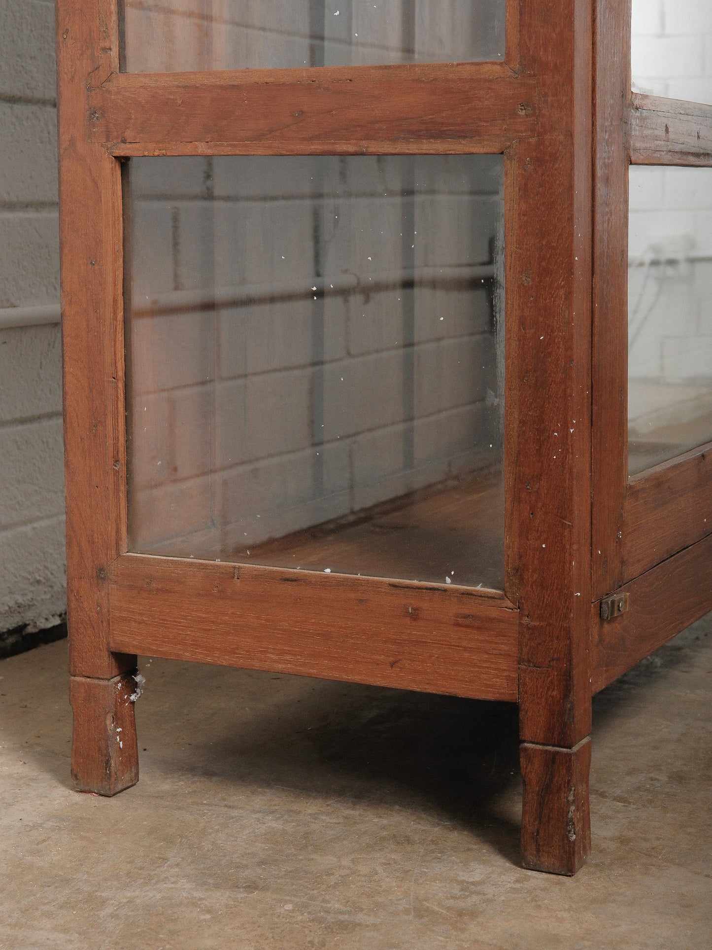Wooden Glass-Front Display Cupboard Cabinet