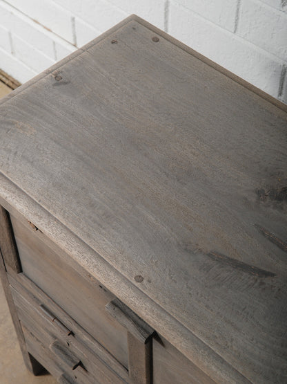 Rustic Wooden Farmhouse Dresser With Hinged Storage