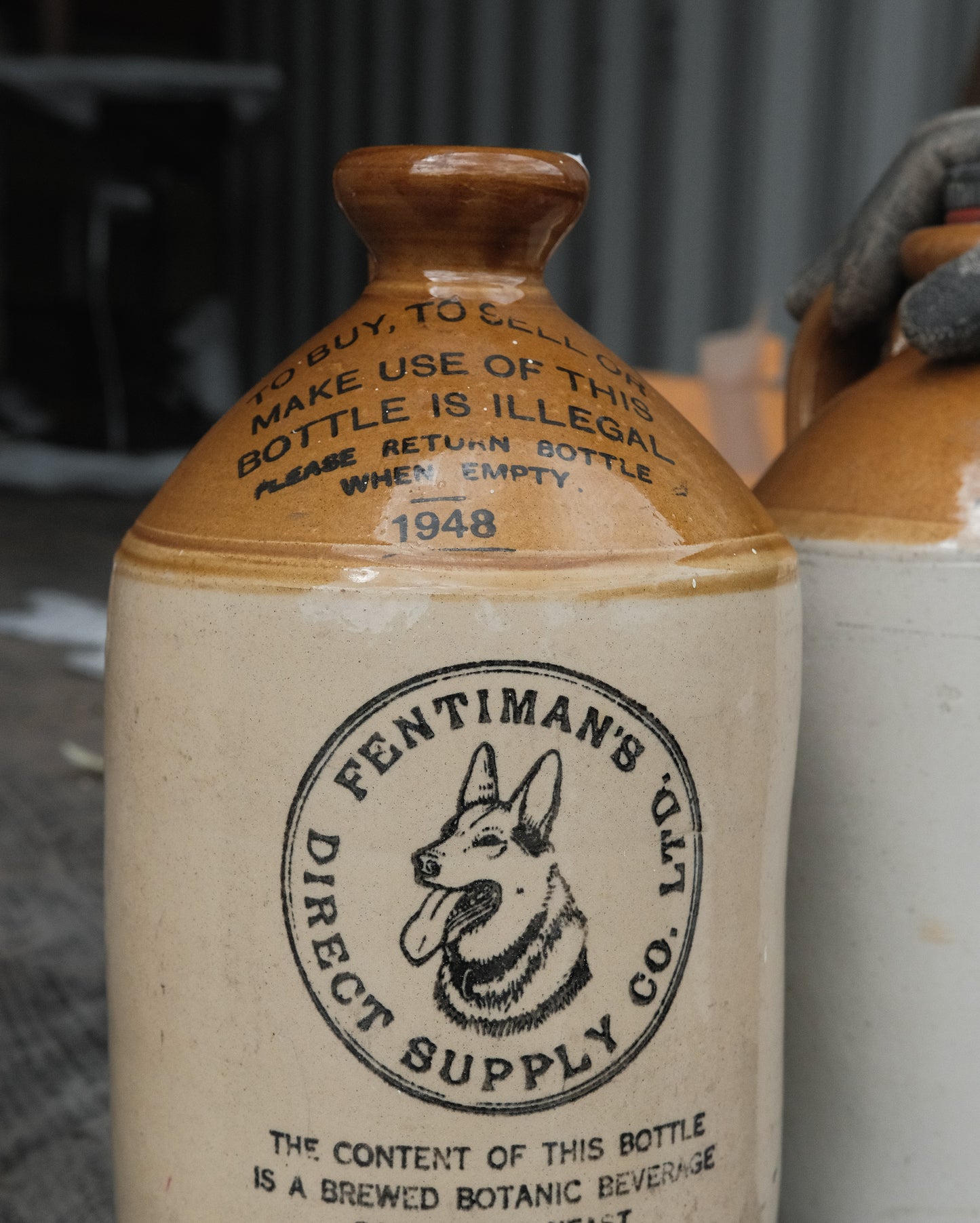 Antique English Stoneware Jug
