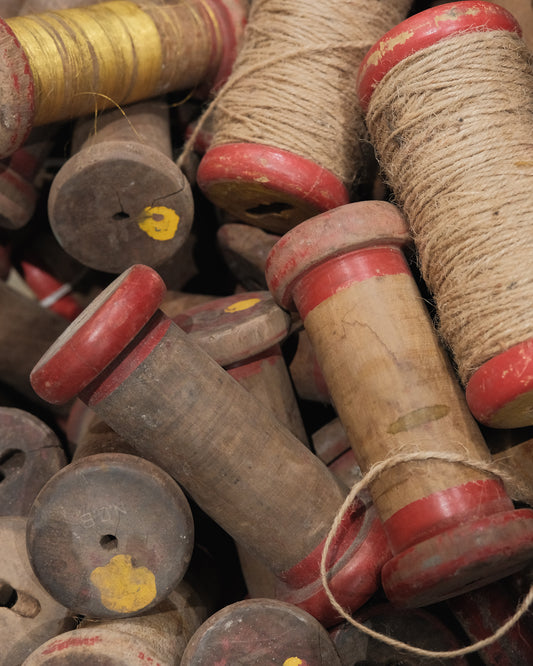 Vintage Wooden Twine Spools