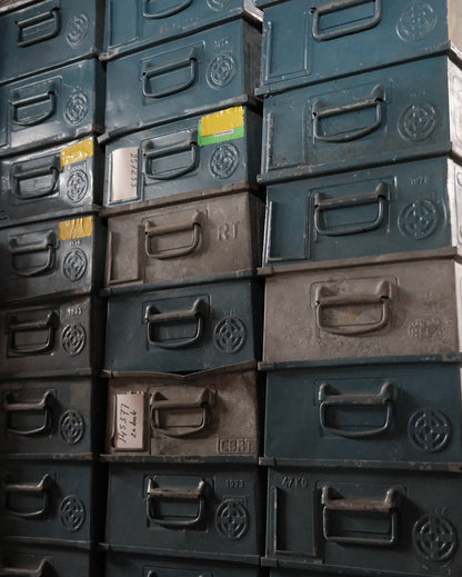 Blue Metal Bins