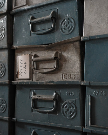 Blue Metal Bins