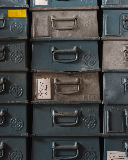 Blue Metal Bins