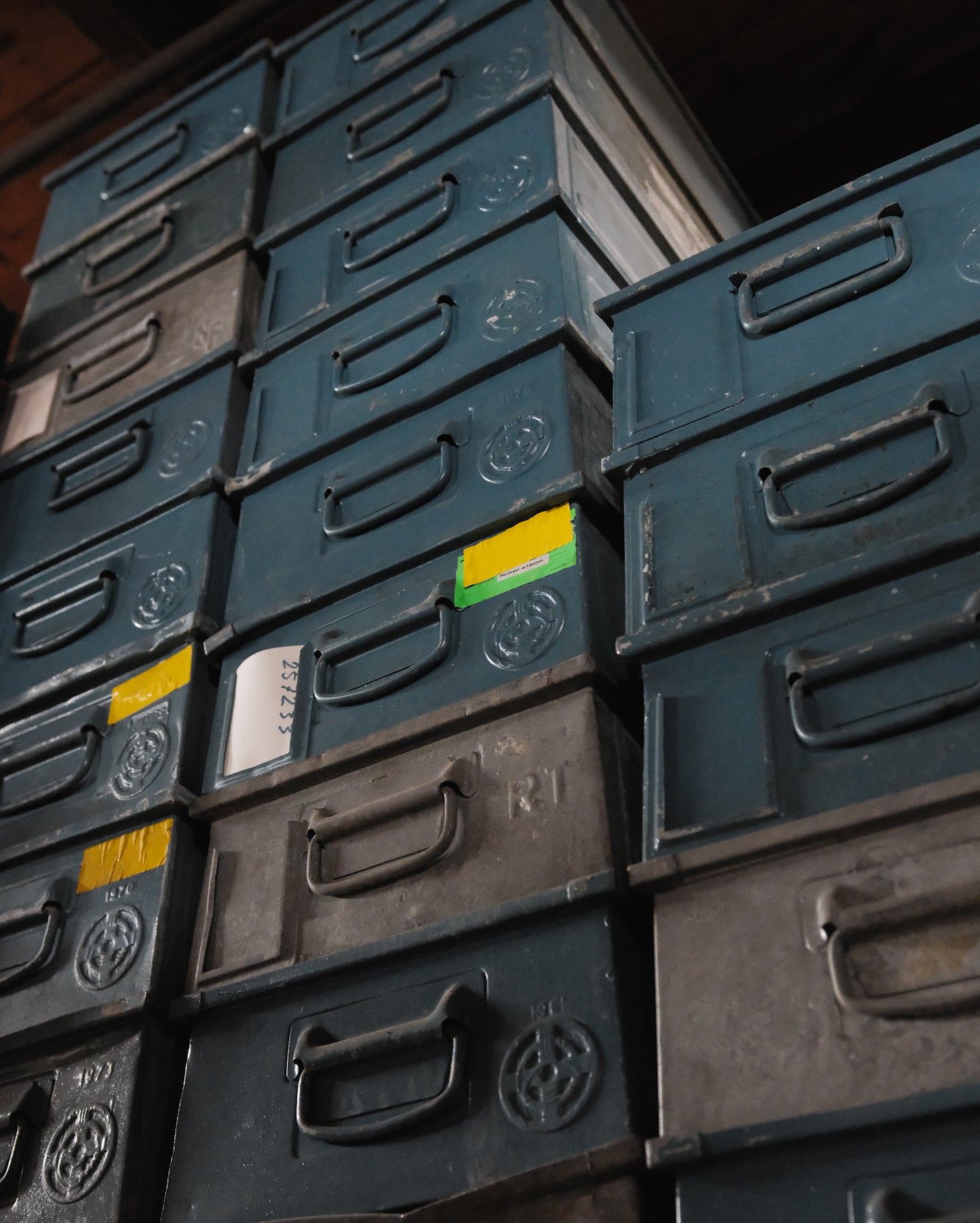 Blue Metal Bins