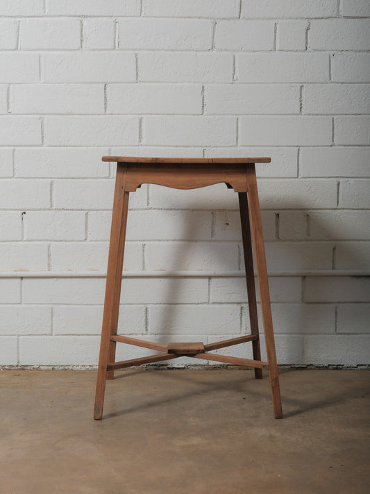 Rustic Slat Top Wooden Table