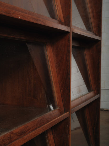 Barrister Style Wooden Glass Cabinet