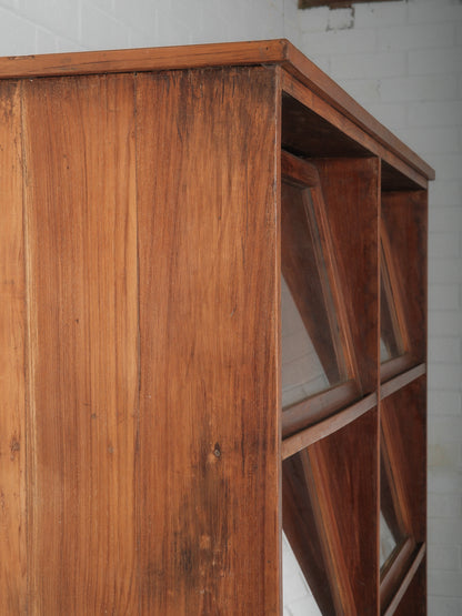 Barrister Style Wooden Glass Cabinet