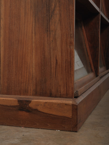 Barrister Style Wooden Glass Cabinet