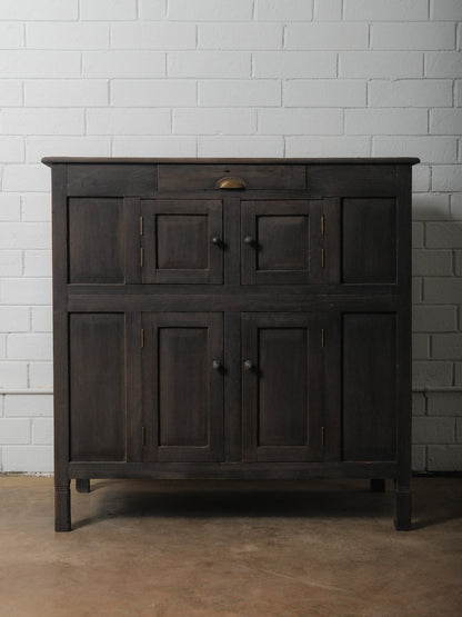 Washed Charcoal Wooden Sideboard
