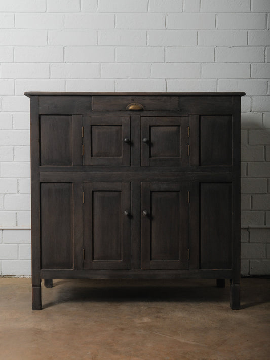 Washed Charcoal Wooden Sideboard