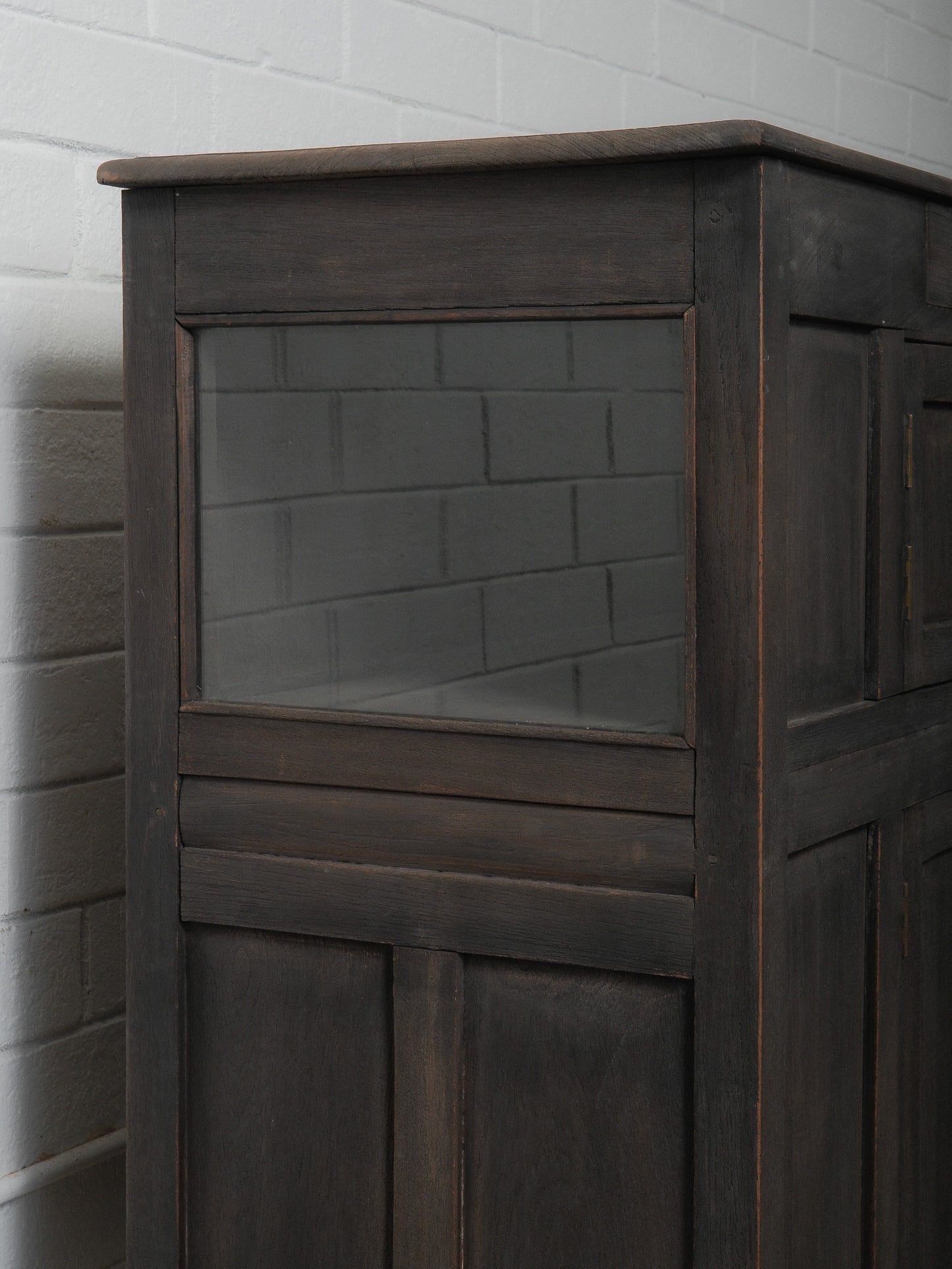 Washed Charcoal Wooden Sideboard