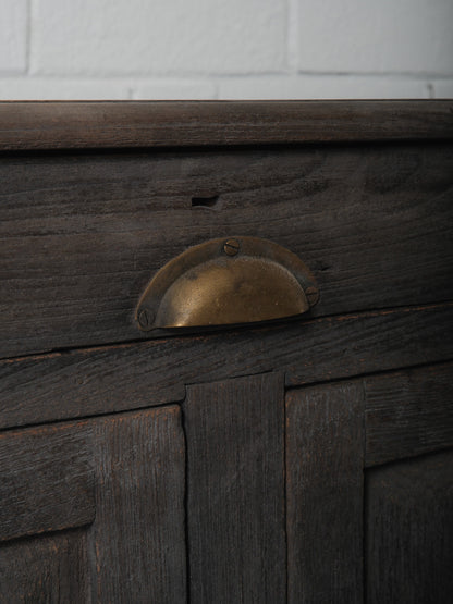 Washed Charcoal Wooden Sideboard