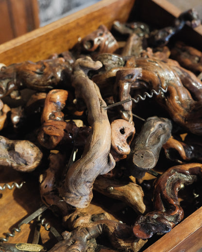 Grapevine Wood Corkscrew Bottle Openers