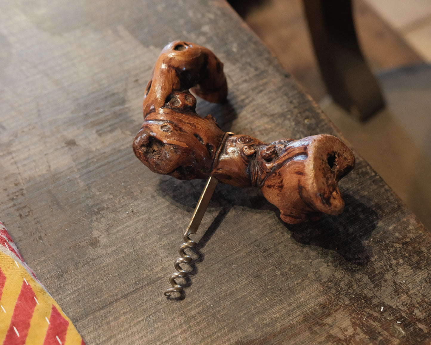 Grapevine Wood Corkscrew Bottle Openers