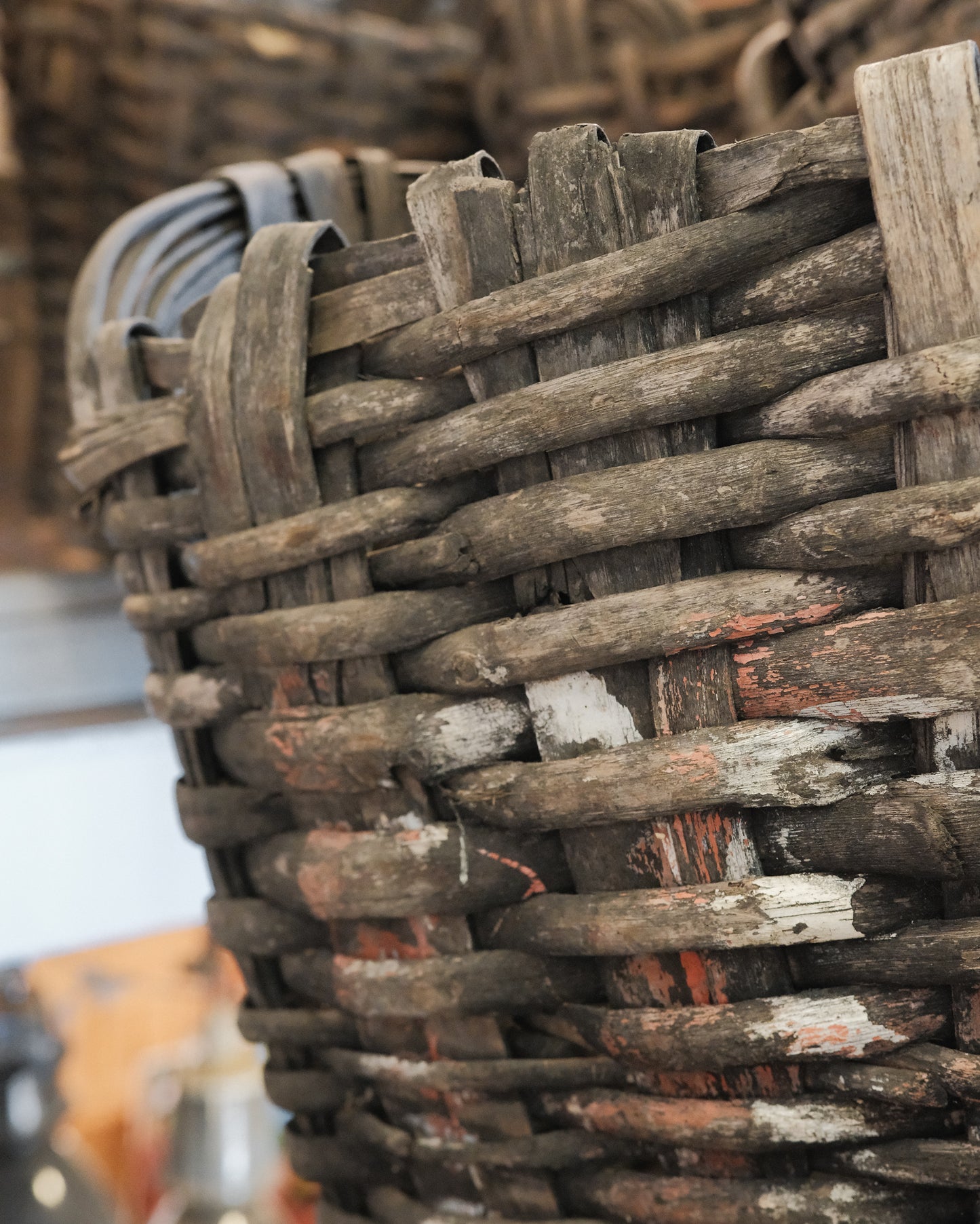 Vintage Handwoven Portuguese Market Baskets
