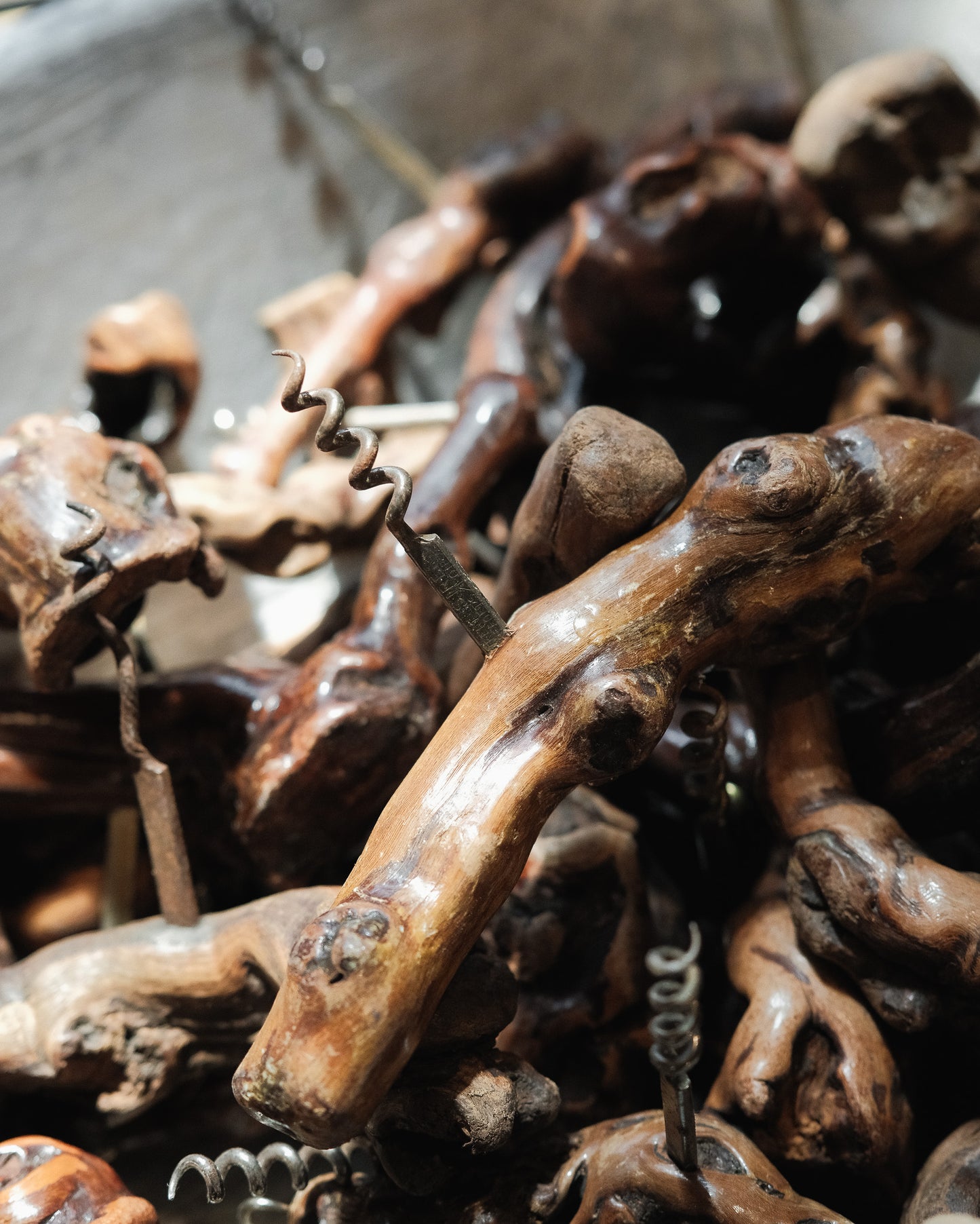Grapevine Wood Corkscrew Bottle Openers