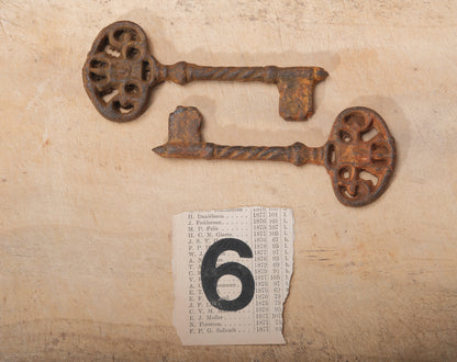 Vintage and Antique Style Rustic Iron Keys