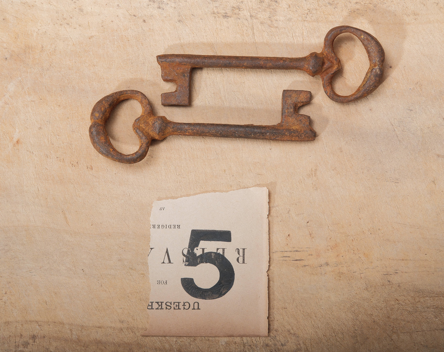 Vintage and Antique Style Rustic Iron Keys