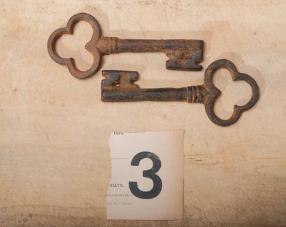 Vintage and Antique Style Rustic Iron Keys