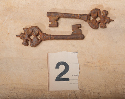 Vintage and Antique Style Rustic Iron Keys
