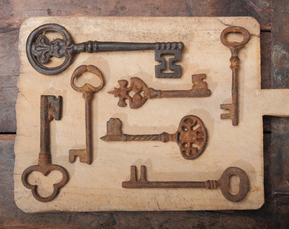 Vintage and Antique Style Rustic Iron Keys