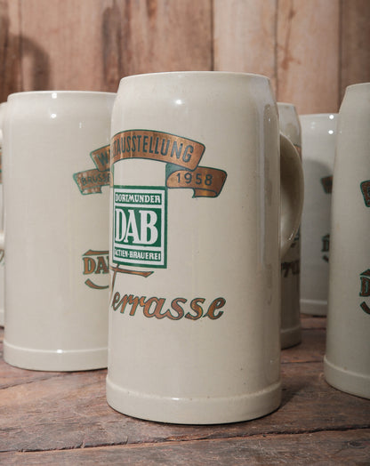 Vintage Stoneware German Beer Stein - Small and Large