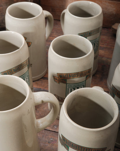 Vintage Stoneware German Beer Stein - Small and Large
