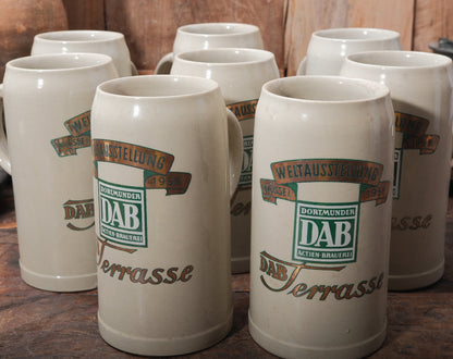 Vintage Stoneware German Beer Stein - Small and Large