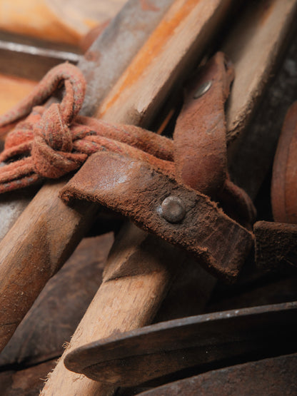 Vintage Classic Wooden Ice Skates