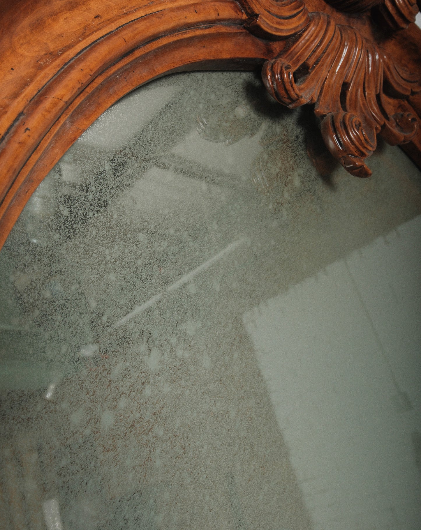 Pair of 19th Century French Carved Walnut Rococo Revival Oversized Floor Mirrors