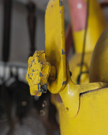 Vintage Yellow Industrial Light