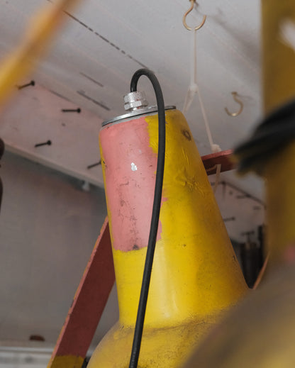 Vintage Yellow Industrial Light