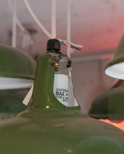Vintage Rustic Green Pendant Light
