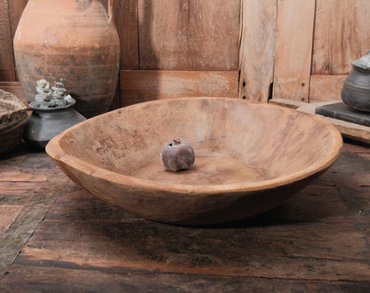 Handcrafted Primitive Wooden Parat Bowl