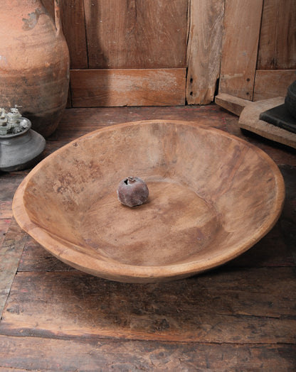 Handcrafted Primitive Wooden Parat Bowl