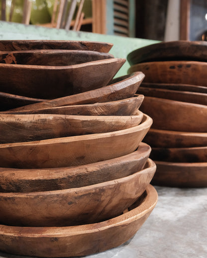 Handcrafted Primitive Wooden Parat Bowl