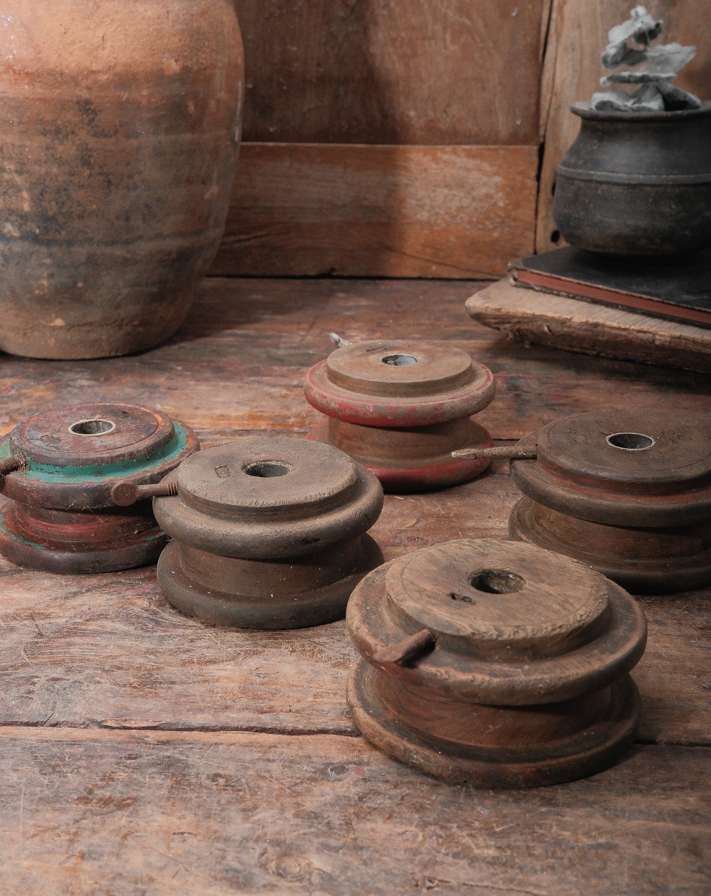 Wooden Textile Spools