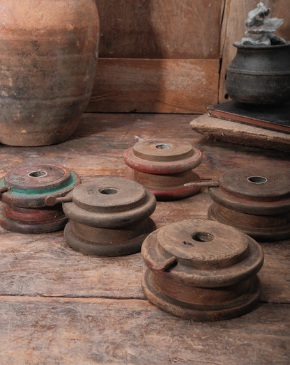 Wooden Textile Spools