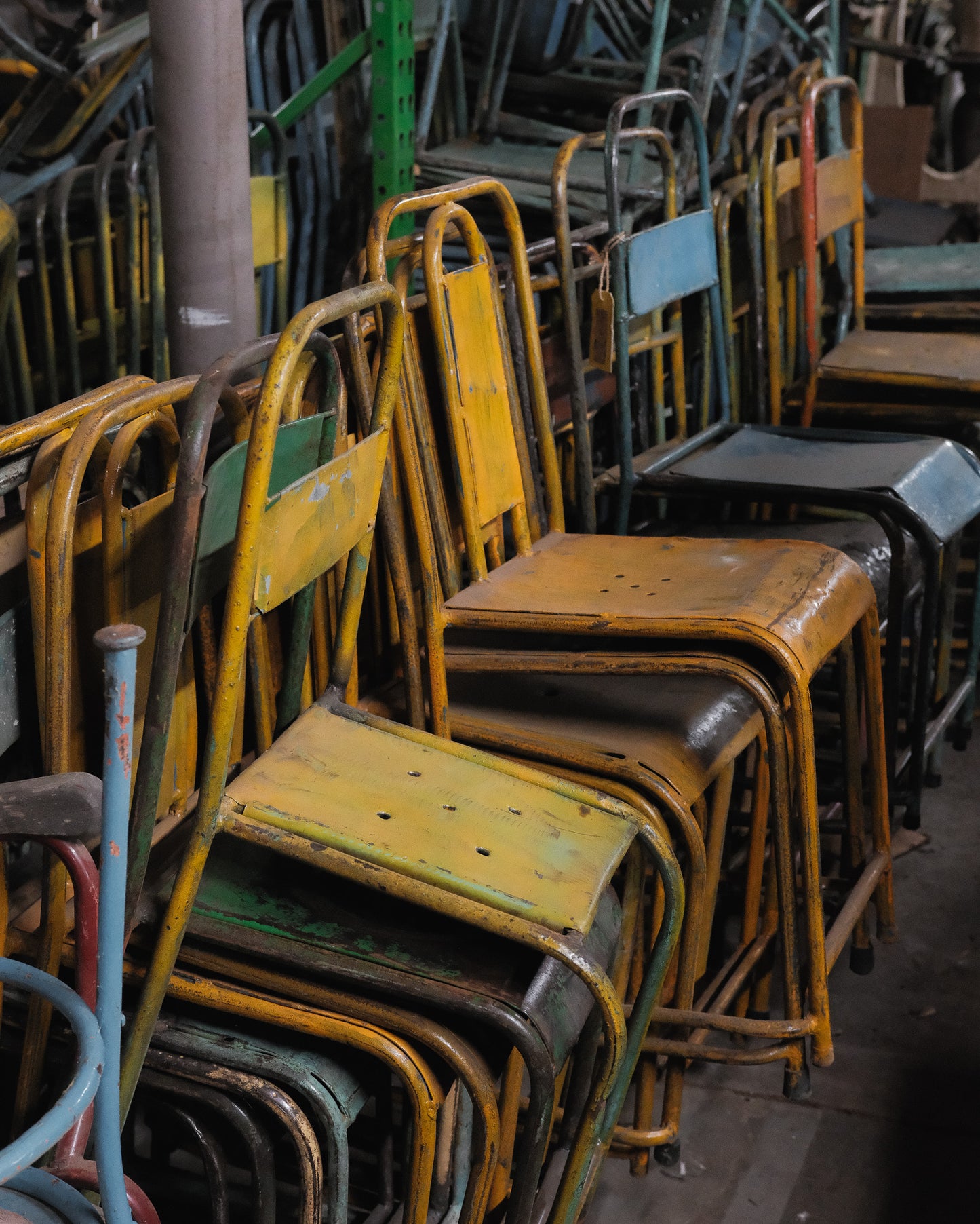 Metal Stacking Chairs