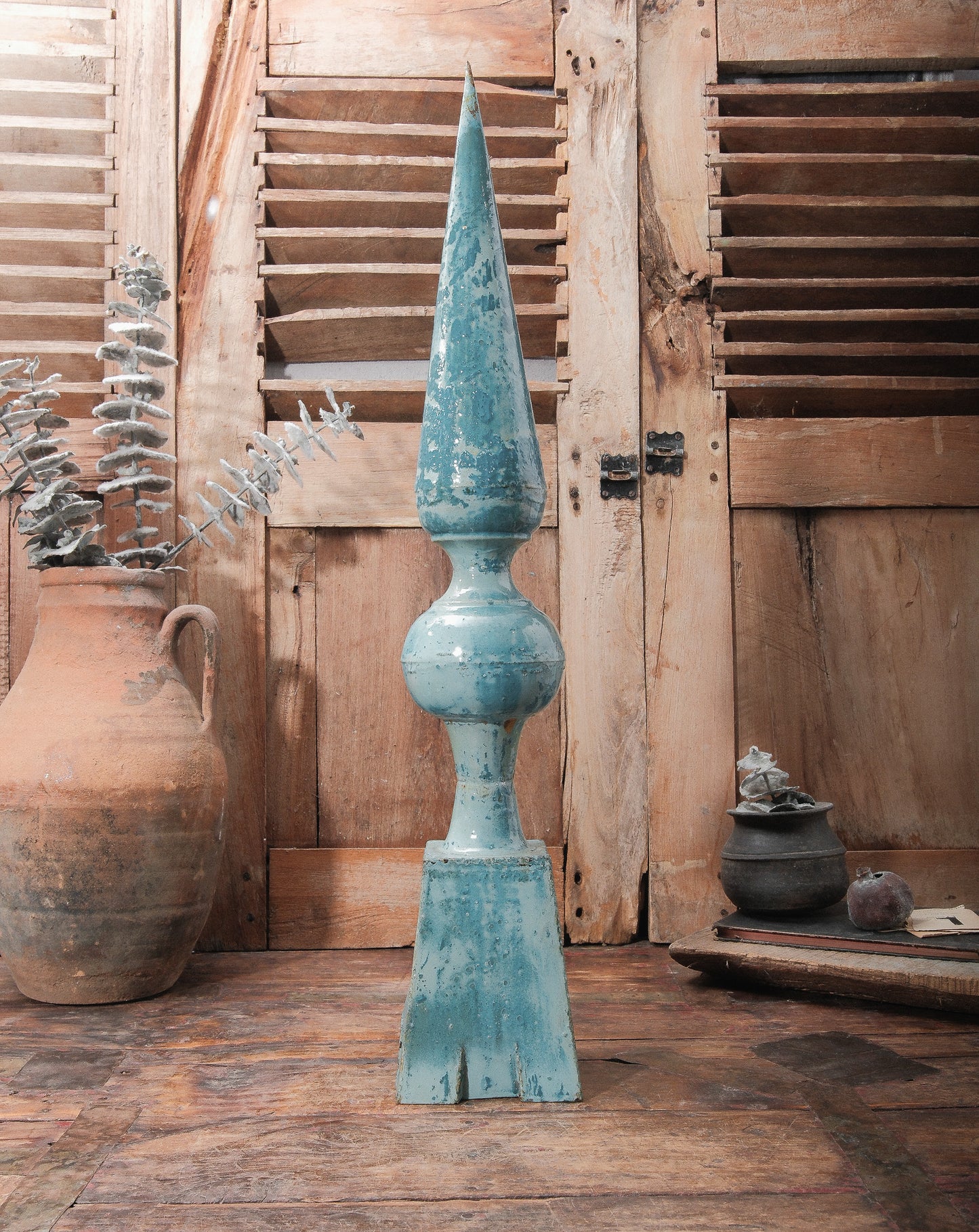 Vintage Glazed Architectural Finials