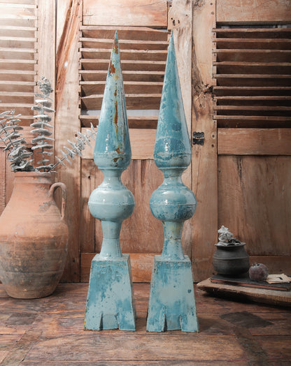 Vintage Glazed Architectural Finials