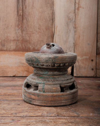 Primitive Juicer Wooden Candle Holders