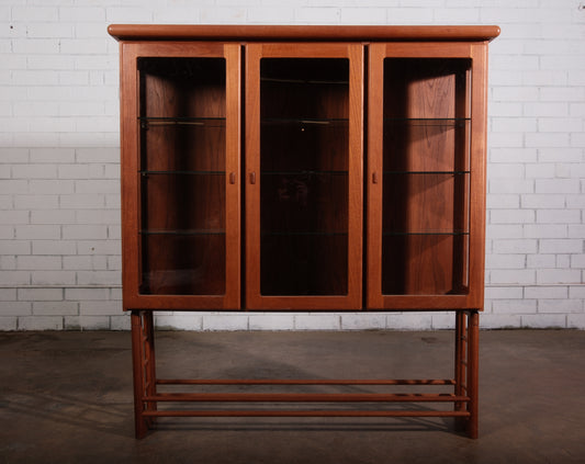 Mid-Century Danish Modern Teak Display Case